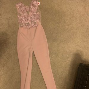 Lace top jumpsuit